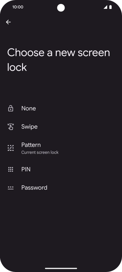 Press None.