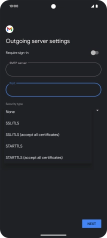 Press SSL/TLS.