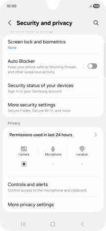 Press More privacy settings.