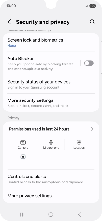 Press More privacy settings.