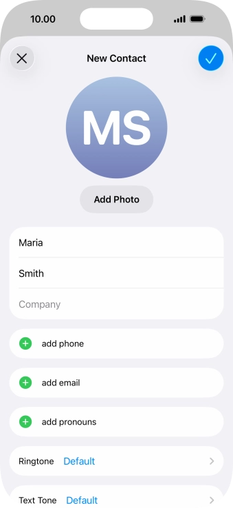 Press add phone.