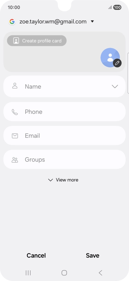 Press Name and key in the required name.