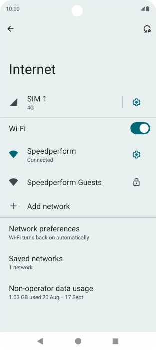 Press the Home key to return to the home screen.