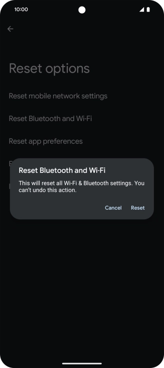 Press Reset.
