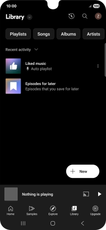 Press the drop down list.