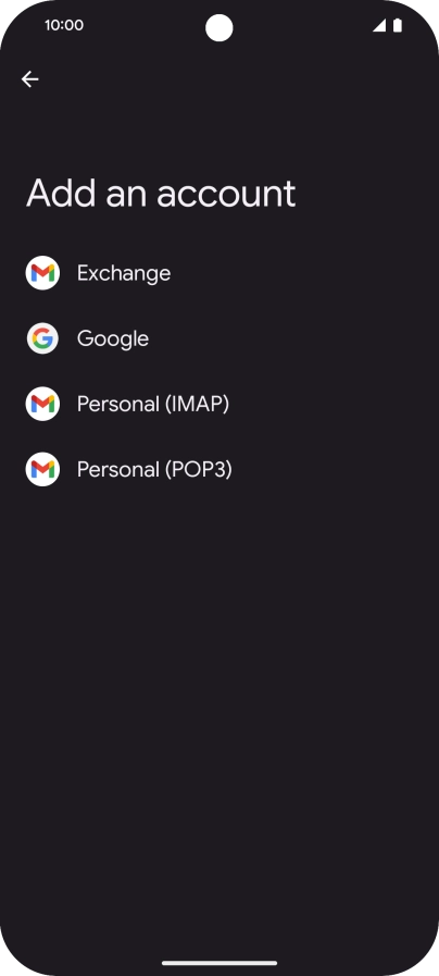 Press Google.