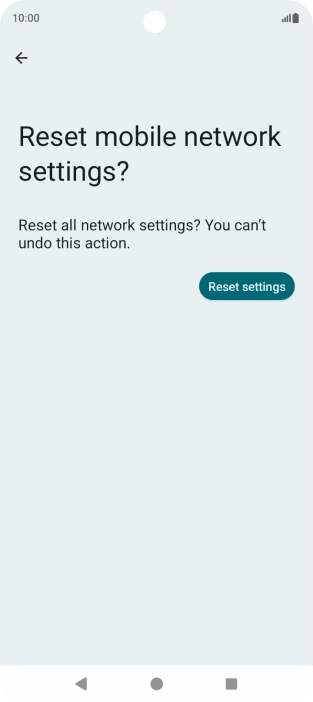 Press Reset settings.