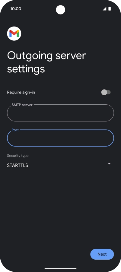 Press the drop down list below 