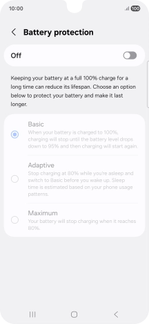 Press the indicator to turn the function on or off.