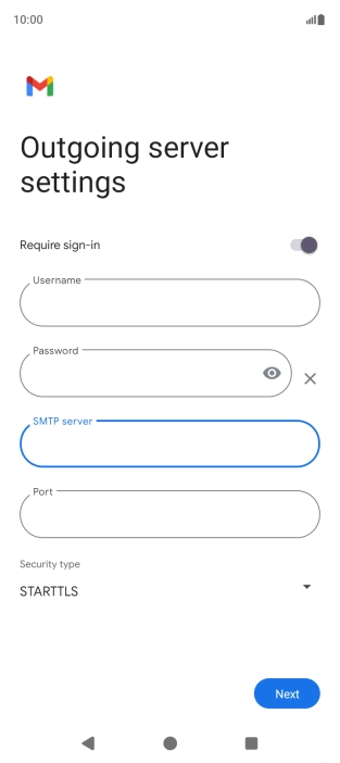 Press the field below 
