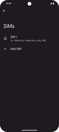 Press Add SIM.