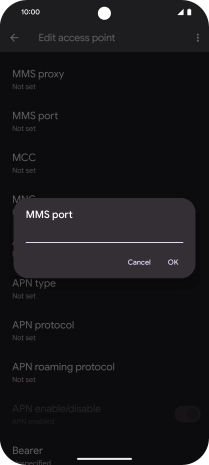 Key in 80 and press OK.