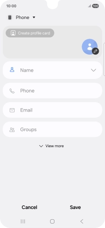 Press the address book drop down list.