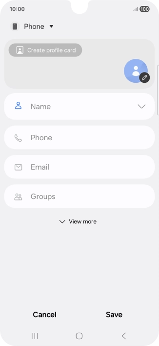 Press the address book drop down list.