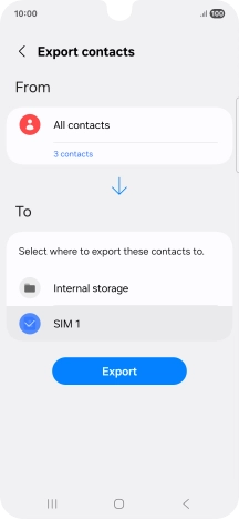 Press Export.