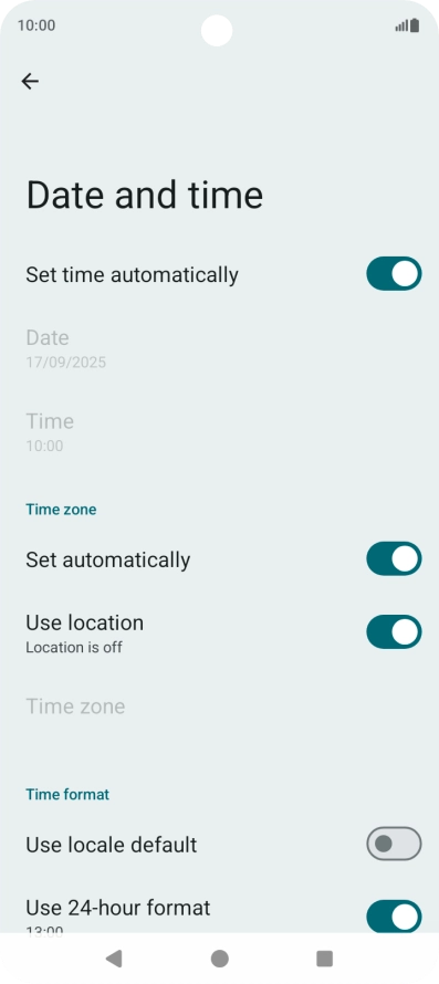 Press the Home key to return to the home screen.