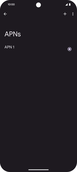 Press the add icon.