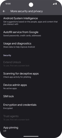 Press SIM lock.