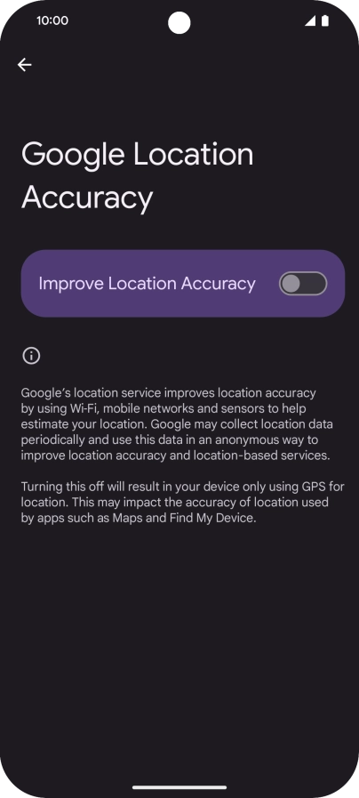 If you press the indicator next to 
