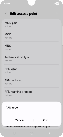 Key in mms and press OK.