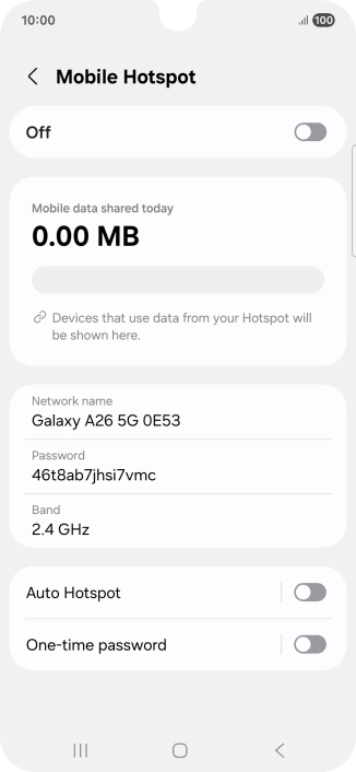 Press Network name.