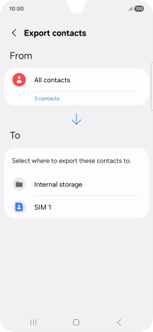 Press the name of the SIM.