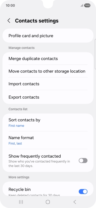 Press Import contacts.