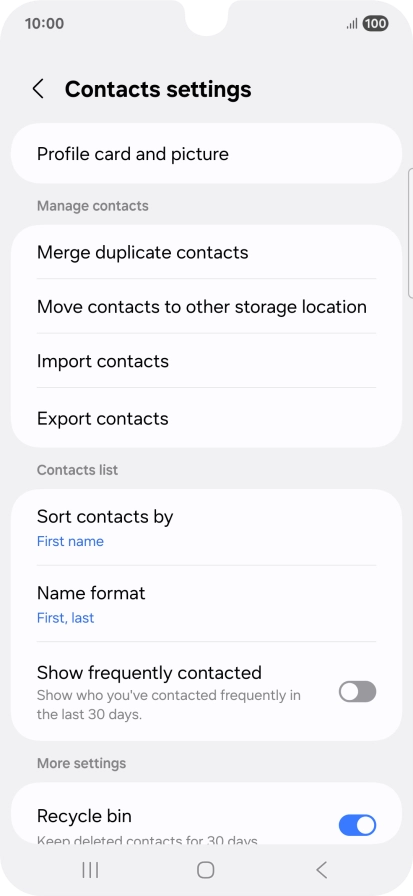 Press Import contacts.
