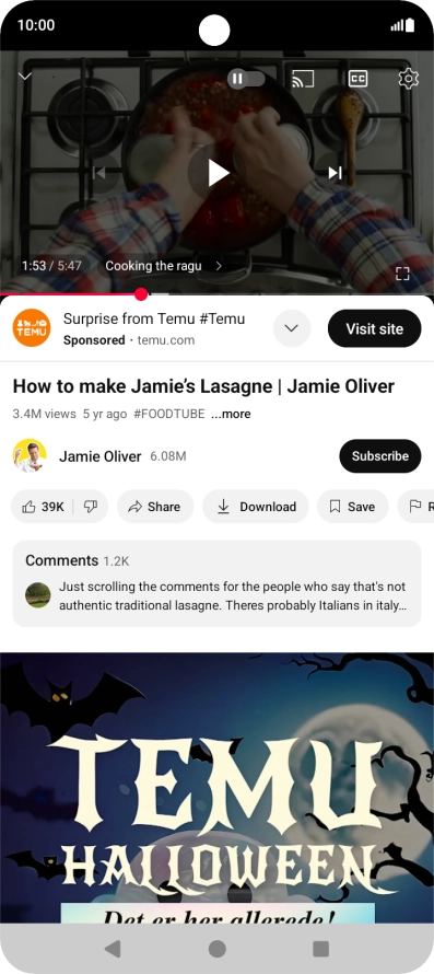 Press and hold the Home key to activate Gemini.