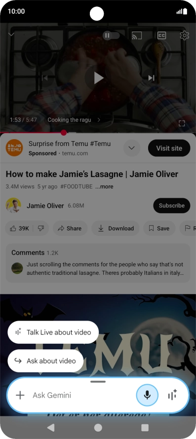 Press Ask about video.