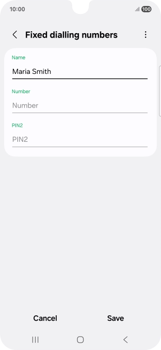 Press Number and key in the required phone number.