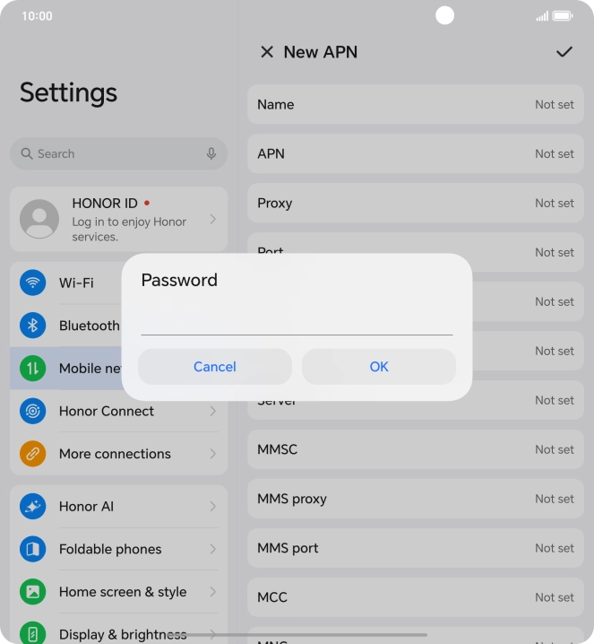 Key in wap and press OK.