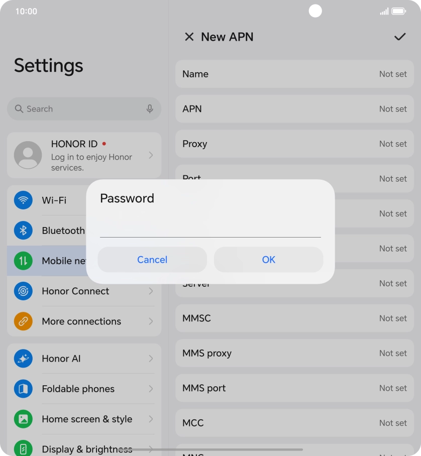 Key in wap and press OK.