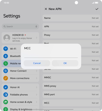 Key in 234 and press OK.