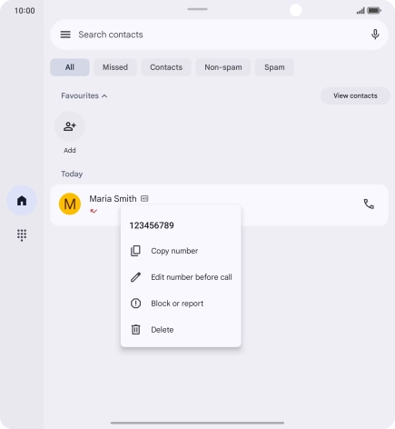 Press Block/report spam.