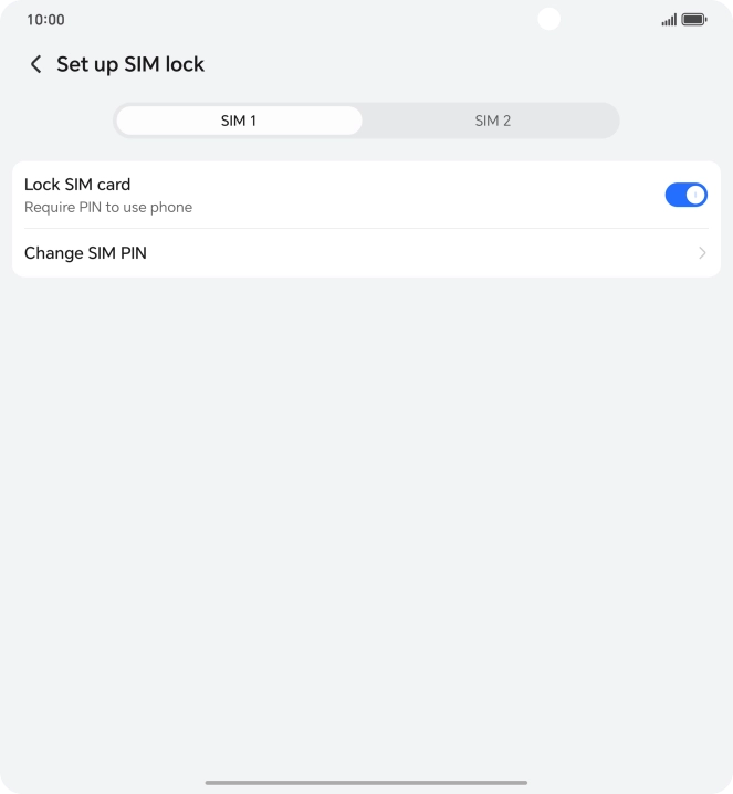 Press Change SIM PIN.
