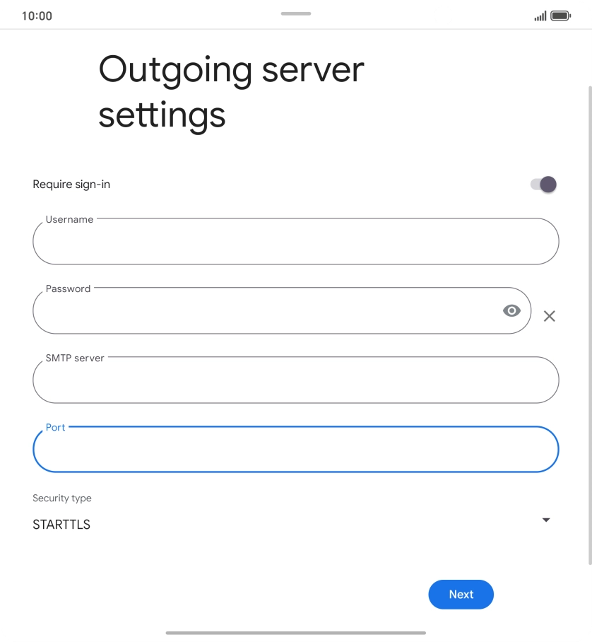 Press the drop down list below 