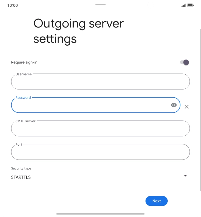 Press the field below 