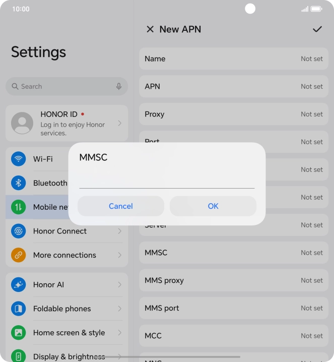 Key in http://mms.vodafone.co.uk/servlets/mms and press OK.