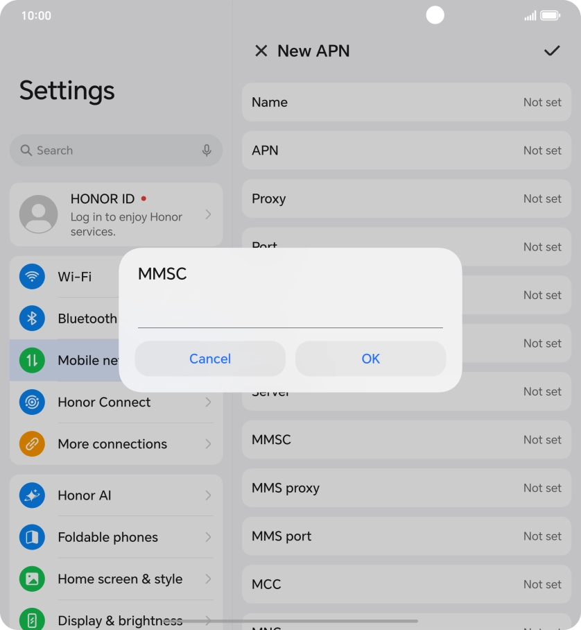 Key in http://mms.vodafone.co.uk/servlets/mms and press OK.