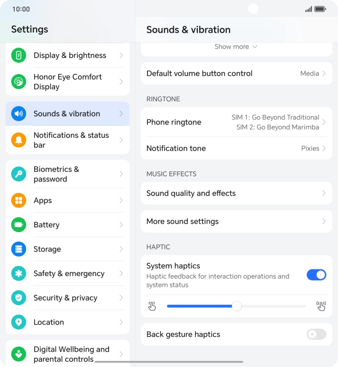 Press Phone ringtone.