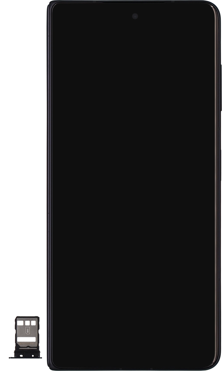 Turn your SIM as illustrated in the first SIM holder and place it in the SIM holder.