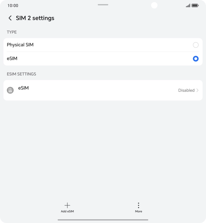 Press the required price plan.
