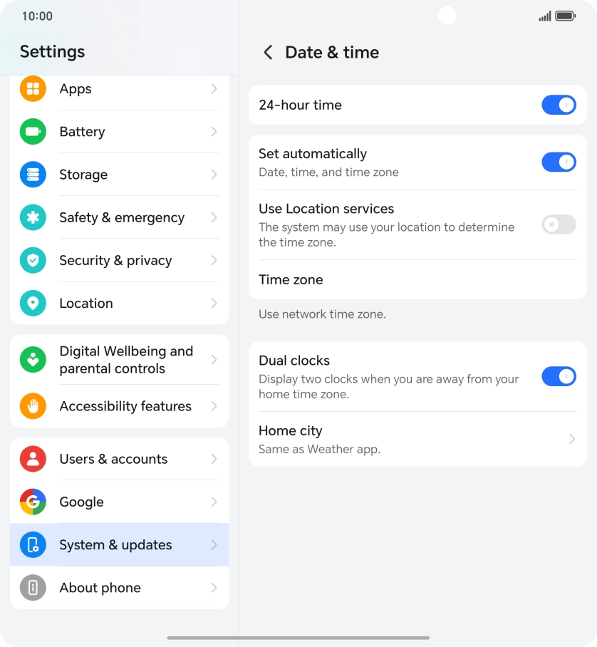 Slide your finger upwards starting from the bottom of the screen to return to the home screen.