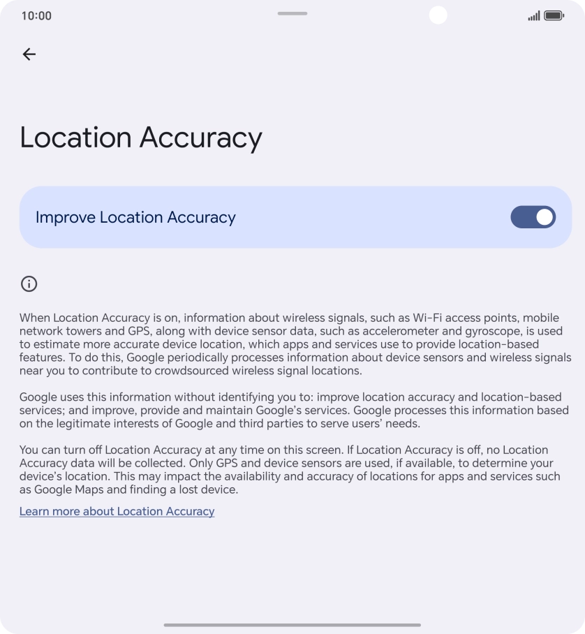 If you press the indicator next to 