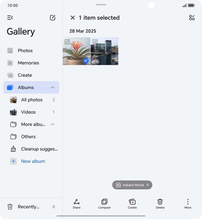 Press the select all icon.