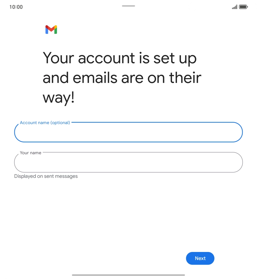 Press the field below 