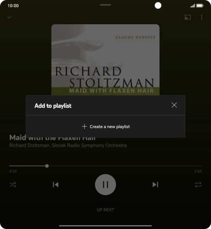 Press Create a new playlist.