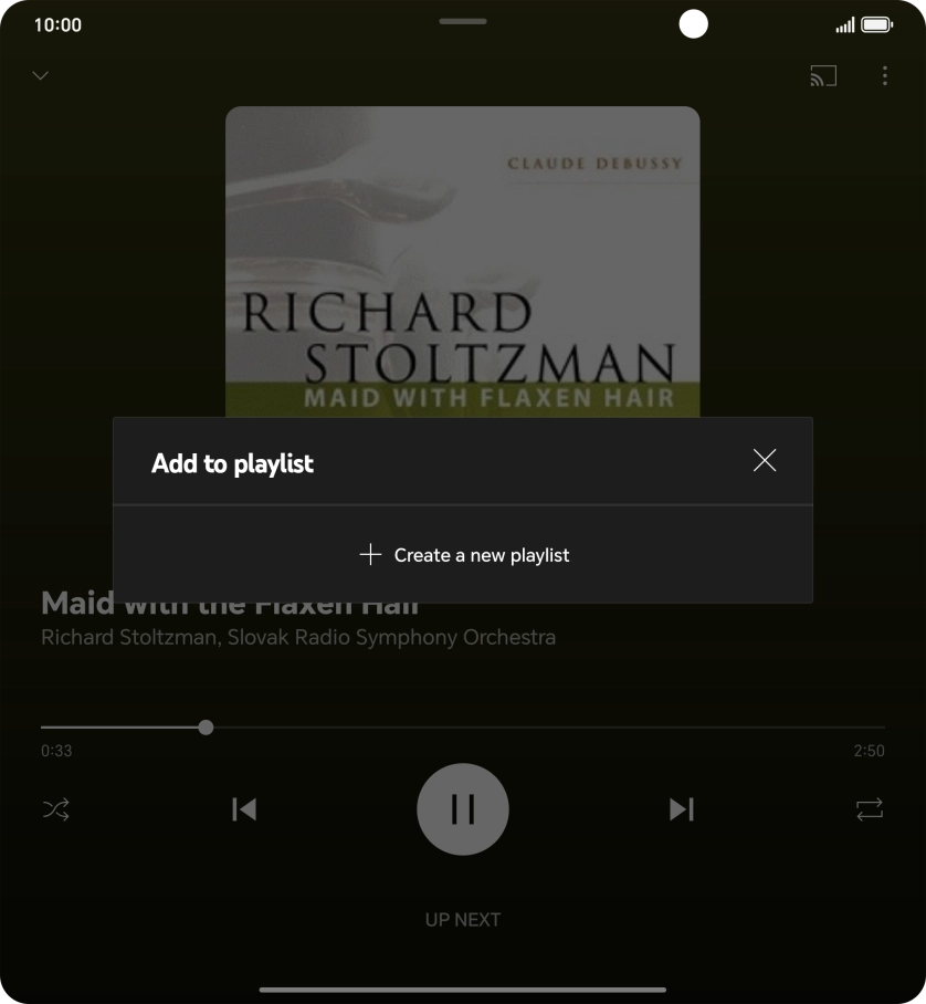 Press Create a new playlist.