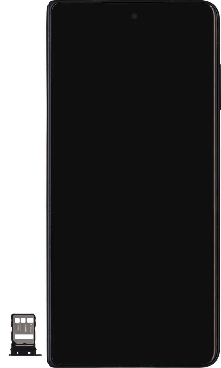 Turn your SIM as illustrated in the second SIM holder and place it in the SIM holder.